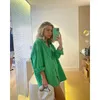 Kvinnors blusar 2023 Spring/Summer Solid Color Cardigan Candy Loose Relaxed Fashion Style Cersatile Long Sleeve Shirt