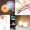 Ночные светильники 1pc USB Sunset Lamp Светодиодная радуга Neon Night Light Projector Photography Стенная атмосфера освещение для спальни домашняя комната декор подарок P230331