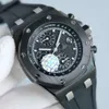ap relógio caro offshore royal oak cronógrafo relógios com caixa SBRI movimento mecânico de alta qualidade cronógrafo uhr montre ap de luxe