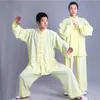 Vêtements ethniques Kung Fu Uniforme Traditionnel Chinois À Manches Longues Wushu TaiChi Hommes KungFu Costume s Tai Chi Exercice Vêtements 230331