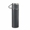 17oz Portable Stainless Steel Thermos Flasks Sport Bottle Vacuum Insulated Tumbler Beer Water Travel Mug Spiral Leak-proof Stopper With Cup Keep Cold Warm HW0205