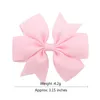 Accessoires pour cheveux, 2 pièces, 3 pouces, Clips à nœud papillon en ruban solide pour bébés filles, nœuds faits à la main, épingle à cheveux, Barrettes, couvre-chef, vente en gros