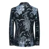 メンズスーツDybzacqピンクの刺繍スーツジャケットウェディングパーティードレスコート