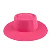 Chapeaux haut de forme plat feutre Jazz chapeau britannique français panaméen laine chapeau mode dames rétro femmes été Trilby Fedora casquettes Panama plage rue casquette décorative BC561