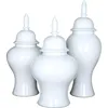 Bouteilles Jingdezhen – Vase en céramique, accessoires créatifs, pot de Temple européen fait à la main, fleur blanche, salon, ameublement doux, porcelaine