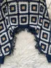T-shirts Femmes Singrainy Automne Femmes Tricot Top Crochet Fleur Creux À Manches Longues À Manches Longues Conception O Cou Mode Streetwear Casual Lâche