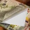 Opakowanie prezentów 50pcs/pakiet duży rozmiar retro spaper naklejki materiałowe książka scrapbooking śmieciowe dziennik