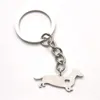 Correntes Dachshund Collo Charm Heart Coração fofo Pet I Love Dogs Pingente Bangle Keyring Bookmark