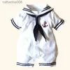 Jumpsuits Newborn Baby Boy Clothes Rompers Summer Anchor Sailor Romper Jumpsuit Playsuit One Piece Baby Clothing SunsuitL231101