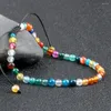 Brin 4mm Coloré Perles D'énergie Bracelets Charme Pierre Naturelle Bouddha Yoga BraceletBangle Pour Femmes Hommes Réglable Bijoux Ami Cadeau