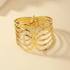 Bangle Vintage Spring Metal Open Bracelet For Women Party Holiday Gift OL Fashion Jewelry Accessories B046