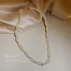 Colliers pendants Personnalité de la mode de la chaîne de collier à double perle