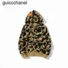 Neue 23SS Männer Designer Full Zip Up Shark Reißverschluss Hoodie Jacke Herren Damen Schwarz Camouflage Jacke übergroßes Sweatshirt Kleidung Winter Herren Hoodies