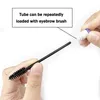 Makeup Borstes 100st Eyebrow Brush Tube återanvändbar borstbutik engångsögonfransspärrar spolies dammsäker mascara utbytbart rör 231031