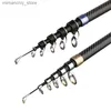 Boat Fishing Rods Telescopeic rotary fishing rod 2.1m 2.7m 3.9m 4.2m 4.5m carp bass feeder rod boat rock stick travel casting pole Q231101