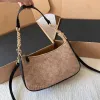 bolsos de hombro marca paquetes de día para mujer bolso de axila con cadena teri bolso de mahjong de piel de vaca a juego con flores antiguas bolso de media luna con hombro cruzado en un hombro 774628 2024