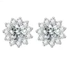 Myf 925 Joyas de Moda Plata vvs Pendientes Moissanite Stud Silb