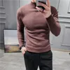 Herrenpullover Britischer Stil Winter Warme Männer Rollkragenpullover Einfarbig Koreanischer Mann Casual Knitter Pullover Harajuku Männliche Pullover S-4XL 231101