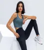 Factory Direct Supply New Yoga Exercise Vest Womens Slim UShaped Neckline HShaped Beauty Back Fitness Running Yoga Clot5043662