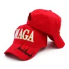 Nya Trump Maga Baseball Party Hats 3D broderade 2024 Kampanjhatt C410