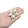 Pins Broches Pins Broches Siertone Strass Big Pearl Crystal Wedding Bouquet Kit Set Atacado Lote Moda Mulheres Menina Flor Cle Dhh8E