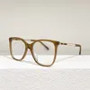 Lyxdesigner Nya herr- och kvinnors solglasögon 20% rabatt på röda glasögonram Fashion Pearl Myopia Kvinnlig ansikte visar små