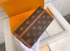 Modedesigner Geldbörse Luxus Dauphine Geldbörsen Damen Geldbörsen hochwertige Blume Brief schlanke Kreditkarteninhaber Damen lange Metall Digram Geld Clutch Taschen mit Box