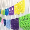 Festiwal imprezy Banner Square Mexican Cinco Dead Temat Decor Baby Shower Supplies