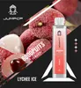 Original Jumpcp Crystal 8000 Puff E Cigarros Caneta Vape Descartável 600mAh Bateria Recarregável 12 Sabores 2% 5% Capacidade 15ml Vape