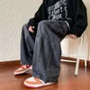 Męskie dżinsy Y2K Style swobodne hip -hopowe dla mężczyzn szerokie nogi luźne spusty straisht cargo harajuku streetwear mody Mężczyzna 231031