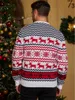 Designer Hoodie Men's Sweaters Family Matching Sweater Quente Grosso Casais Roupas Homens Casual Xmas Solto Jacquard Knitwear Pulôver Natal