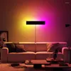 Wall Lamp Modern RGB LED Living Room Decoration Colorful Remote Sconce Light Fixtures Dining Indoor Lighting