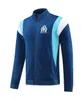 23 24 Marseille hommes survêtement adulte football longue veste à glissière ensembles Survetement 2023 2024 OM maillot pied MILIK PAYET football complet vestes à fermeture éclair survêtement S-2XL