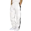 Calças masculinas casuais calças compridas para homem na moda 2023 cor bloco sweatpants tether tamanho grande roupas soltas streetwear