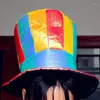 Berets Amusement Park Clown Hat All-Match Men Circus Vintage Party Flat Top Show Style Bonnet Cosplay Accessories