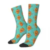 Herensokken Grappige Compressie Happy Carrots Vintage Harajuku Groente Party Nieuwigheid Casual Crew Crazy Sock Gift Gedrukt