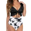 Damskie stroje kąpielowe 2023 Seksowne marszczenie One Piece Swimsuit Kobieta Plus Size Women Monokini Bathers Bathing Suits Beachwear Swim Ladies xxl