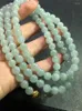 Chaînes Vert Perle Chaîne 7.2 Mm 108 Jade Chandail Chaîne Authentique Myanmar Perles Bracelet Eb2986 #