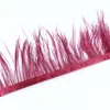 10 metre/lot natrual tüyleri trimler saçak 6-8 cm devekuşu plumas kostüm giysisi dikiş dikiş aksesuar dekorasyonu