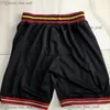 Mitchell och Ness basket shorts med fickan autentisk broderi vintage real ed dragfickor andningsbara gymträning strandbyxor