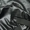 Uniforme de béisbol bordado informal Otoño Nuevas chaquetas de cuero negras de manga larga