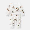 Ensembles de vêtements 0 né Kid bébé garçons filles vêtements à manches longues en coton haut et pantalon costume Pj mignon doux vêtements de nuit pyjamas tenue 230331