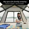 Tents and Shelters 58 Person Outdoor Automatic Quick Open Tent Rainfly Waterproof Camping Tent Family Outdoor Instant Setup Tent with Carring Bag 231031