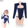 ANI GIRL SCHOOL STUDENT ANIME SWIMSTUIT Unifrom Swimming Class Women One-Piece Badkläder kläder Cosplay Costumes Cosplay