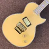 Custom shop, made in China, chitarra elettrica di alta qualità, tastiera in acero, doppio ponte tremolo, hardware dorato, spedizione gratuita