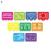 Party Decoration Festival Banner Square Mexican Cinco Dead Theme Decor Baby Shower Supplies