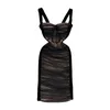 Casual Dresses Girls Street Style Backless Black Suspender Dress For Women Summer Fashion Mesh Pleated Elastic Tight Show Thin Bodycon