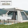 Tents and Shelters 58 Person Outdoor Automatic Quick Open Tent Rainfly Waterproof Camping Tent Family Outdoor Instant Setup Tent with Carring Bag 231031