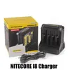 オリジナルのnitecore i8 charger digichargerインテリジェント8スロットIMR 16340 18650の高速充電14500 18500 26650 18350 26500ユニバーサルライオンバッテリーUS UK EUプラグ