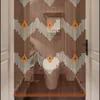 Curtain Home Decor Room Partition Door Design Bamboo Träpärlor Handgjorda våg Tät fransar Antimosquito Hook Drape 231101